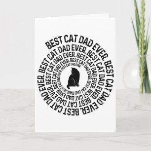 Cartão Papai Gato Espiral - Melhor Papai Gato Papai Espir