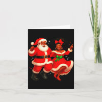 Papai Noel africano dançando Sr. Sra. Claus África