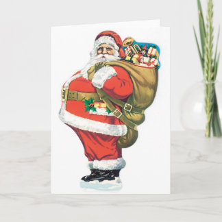 Cartão Papai Noel alegre gordo de 021 natais