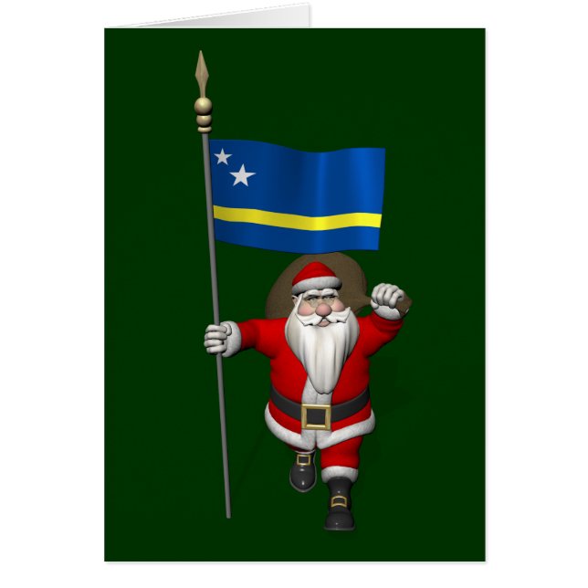Cartão Papai Noel Com Alferes De Curaçau (Frente)