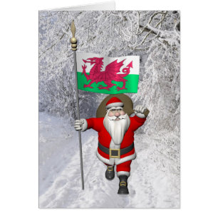 Cartão Papai Noel Com Alferes De Gales