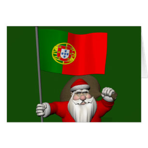 Cartão Papai Noel com Alferes de Portugal