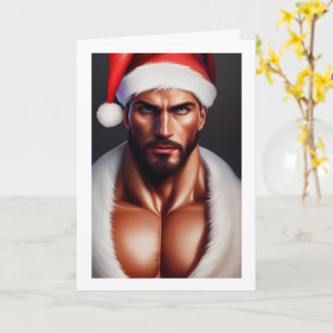 Cartão Papai Noel de Natal Quente