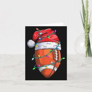 Cartão Papai noel Design Para Futebol Masculino