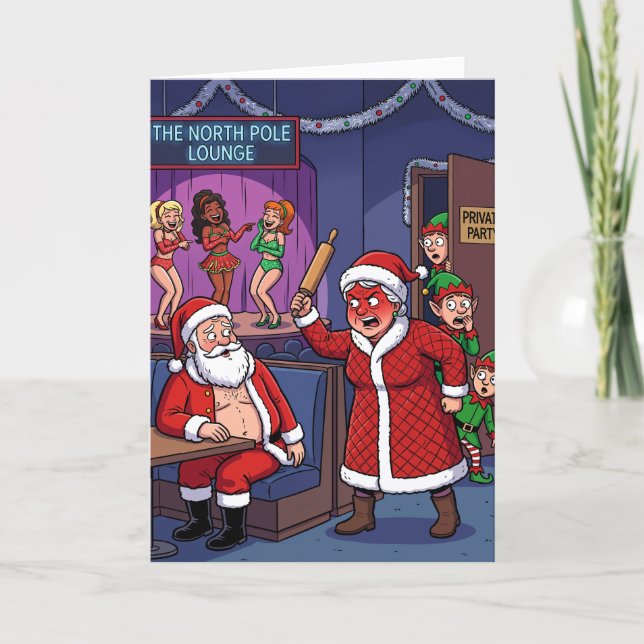 Cartão Papai Noel Desmascarado (Frente)