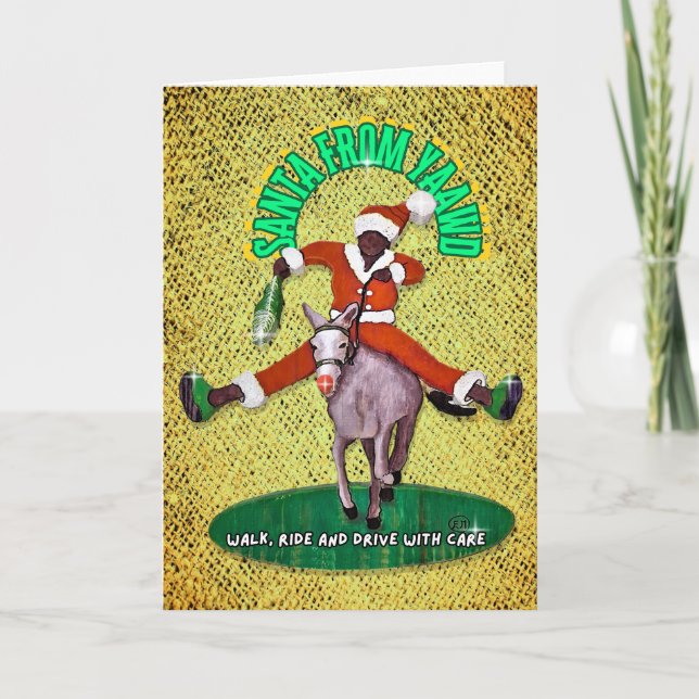 Cartão Papai Noel do Yaawd (Frente)