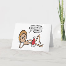 Papai Noel Engraçado Está Aqui Humor de Natal