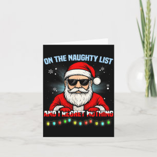 Cartão Papai Noel engraçado Natal Xmas para homens mulher
