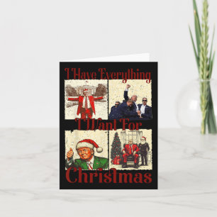 Cartão Papai Noel Engraçado Trump Eu Tenho Tudo o Que Que
