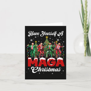 Cartão Papai Noel Engraçado Trump Tenha Um Merry M.a.g.a