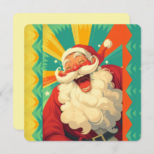 Cartão Papai Noel feliz