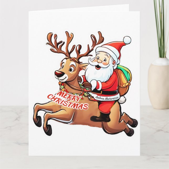 Cartão Papai Noel Felry Natal (Frente)