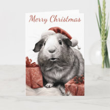 Papai noel Guiné Pig Natal