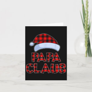 Cartão Papai Noel Luzes de Natal Família de Pijama Combin