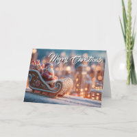 Papai Noel Miniatura em Trenó de Pão de Mel