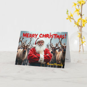 Cartão Papai Noel moderno
