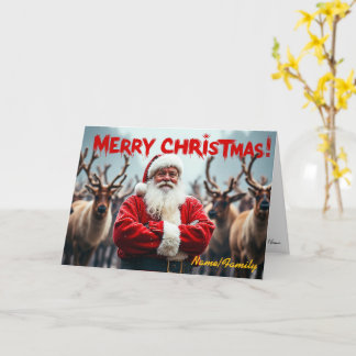 Cartão Papai Noel moderno