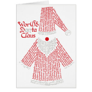 Cartão Papai Noel Mundial
