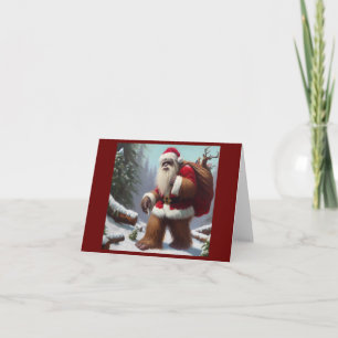 Cartão Papai Noel Pé Grande