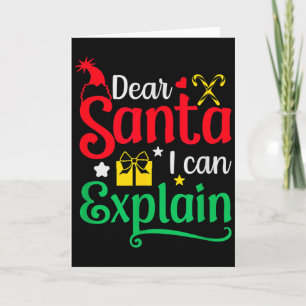 Cartão Papai Noel Querido Posso Explicar Piada De Natal