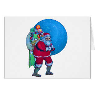 CARTÃO PAPAI NOEL, SACO DE PRESEN TES DE NATAL E BRINQUED