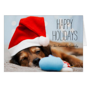 Cartão Papai noel sonolento