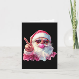 Cartão Papai Noel soprando Goma de Mascarar Nk Sungles Na