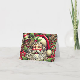 Cartão Papai Noel Vintage