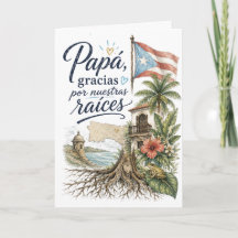 Papai Obrigado Por Nossas Raízes Porto Rico