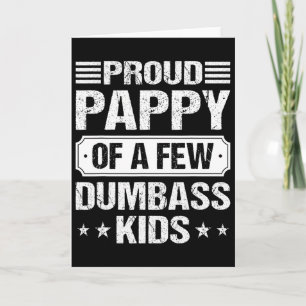 Cartão Papai Orgulhoso De Alguns Filhos Bobos Camiseta Vi
