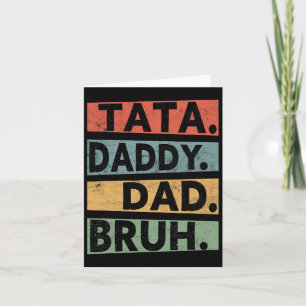 Cartão Papai Pai Bruh Dia dos Pais Vintage Pai Engraçado 
