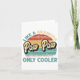 Cartão Papai Papai Como Um Avô Só Que Mais Legal Vintage