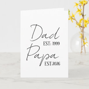 Cartão Papai & Papai EST Personalizado   Novo Presente pa