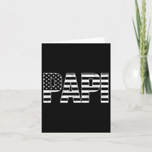 Cartão Papai Patriótico EUA Dia dos Pais Bandeira America