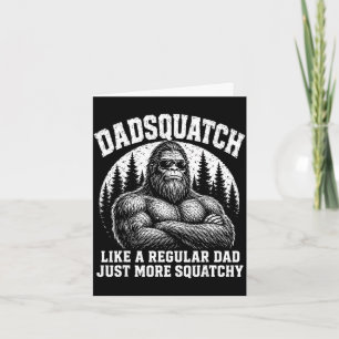 Cartão Papai Sasquatch como um pai regular mais peludo