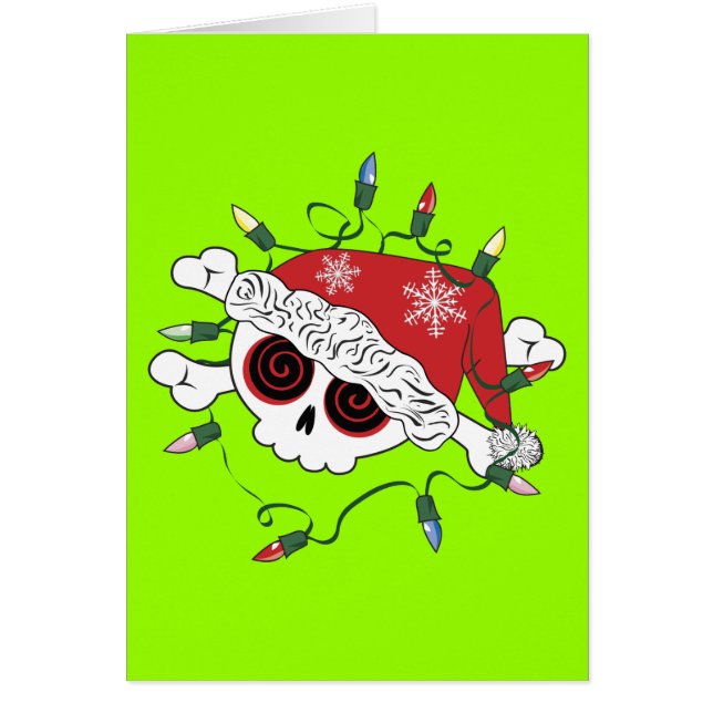 Cartão Papais noeis - Caveira (Frente)