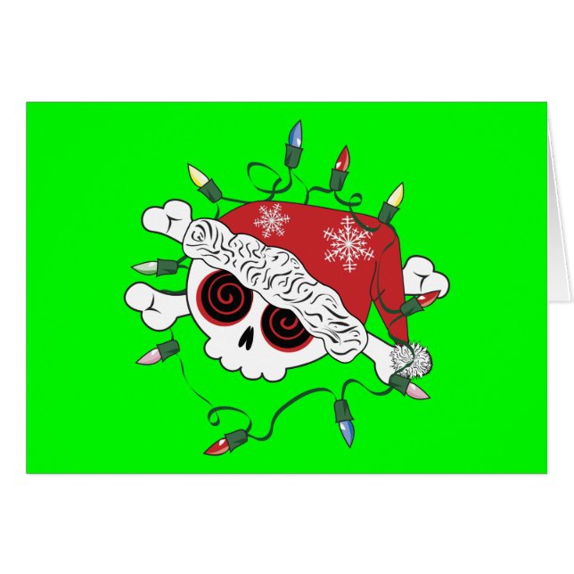 Cartão Papais noeis - Caveira (Frente Horizontal)