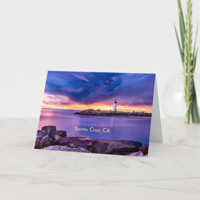 Cartão Papais noeis Cruz, farol da CA (Frente)