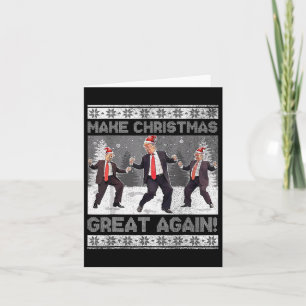 Cartão Papais noeis Dança de Trump Tornem o Excelente de