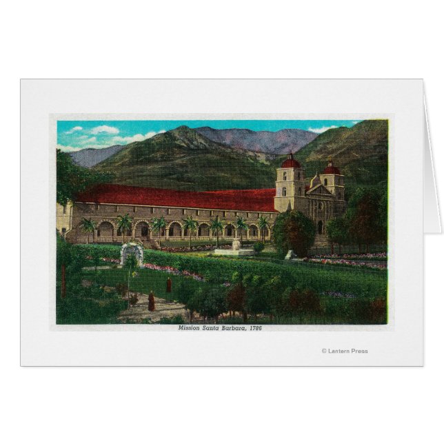 Cartão Papais noeis de missão Barbara (Frente Horizontal)