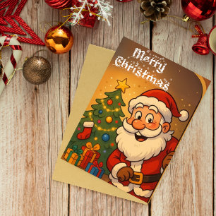 Cartão Papais noeis de Natal