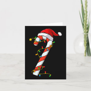 Cartão Papais noeis de Natal Candy Cane Xmas Kids Toddler