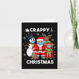 Cartão Papais noeis De Natal E Amigos Brincadeiras Crianç
