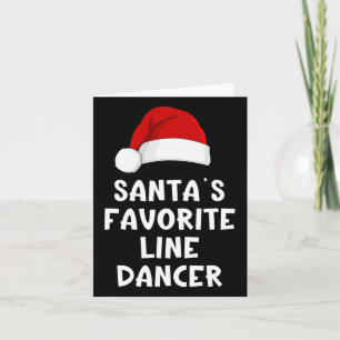 Cartão Papais noeis de Natal Favoritos Dancer da Linha Fu