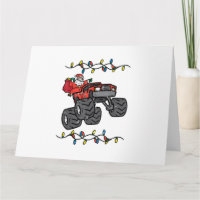 Papais noeis de Natal Monster Truck Boys Toddler Y