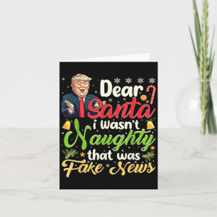 Cartão Papais noeis de Natal Notícias falsas Engraçadas X