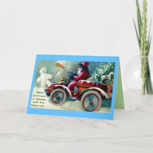 Cartão Papais noeis de Vintage Raros em uma Imagem Altera