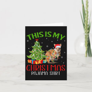 Cartão Papais noeis De Xmas Engraçados Luzes Este É Meu C