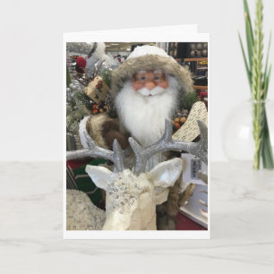 CARTÃO PAPAIS NOEIS DIZEM "NATAL MERRY" PARA VOCÊ