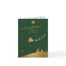 Papais noeis Dourados Sleigh Christmas